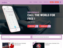 Tablet Screenshot of endlesscalls.com